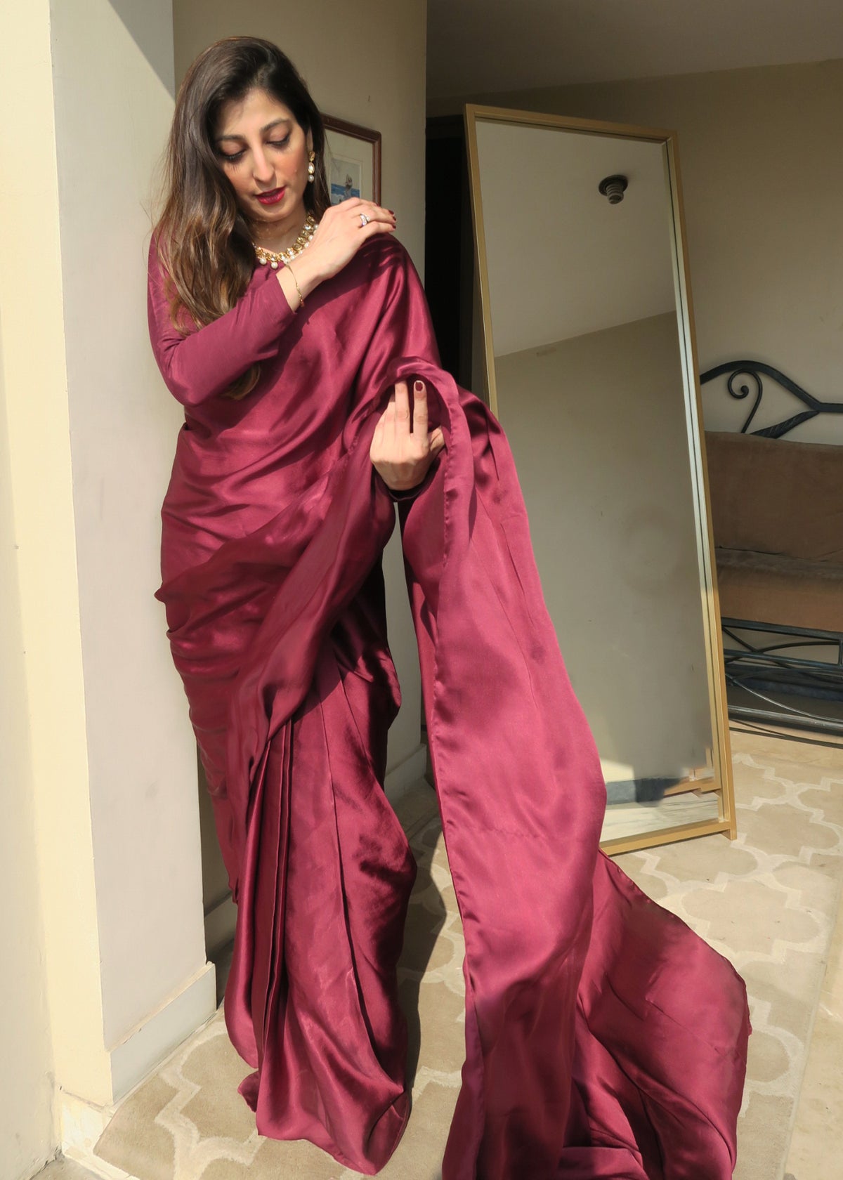 Burgundy Silk - Made-to-Order